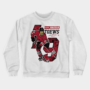 Jonathan Toews Chicago Offset Crewneck Sweatshirt